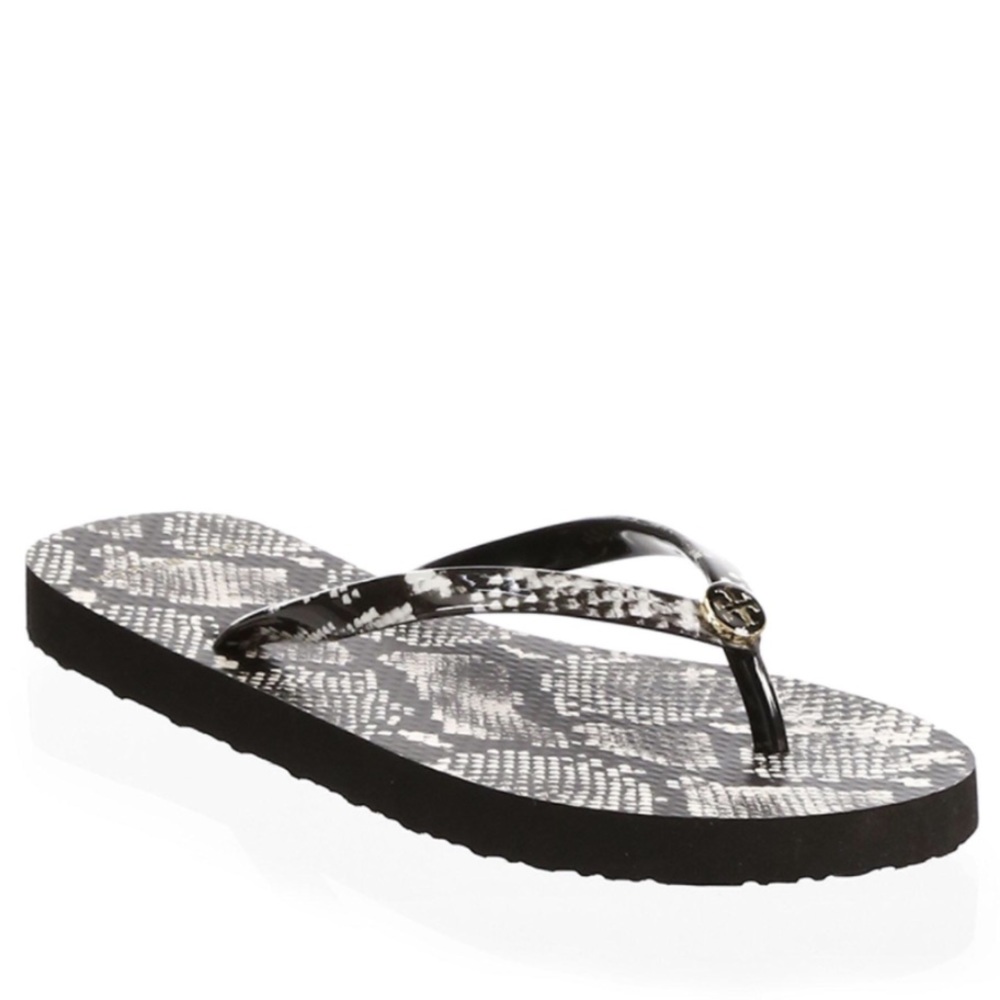NWOB Tory Burch Roccia Printed Flip Flops Size 7